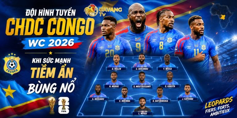 Đội hình tuyển CHDC Congo WC 2026: Khi sức mạnh tiềm ẩn bùng nổ