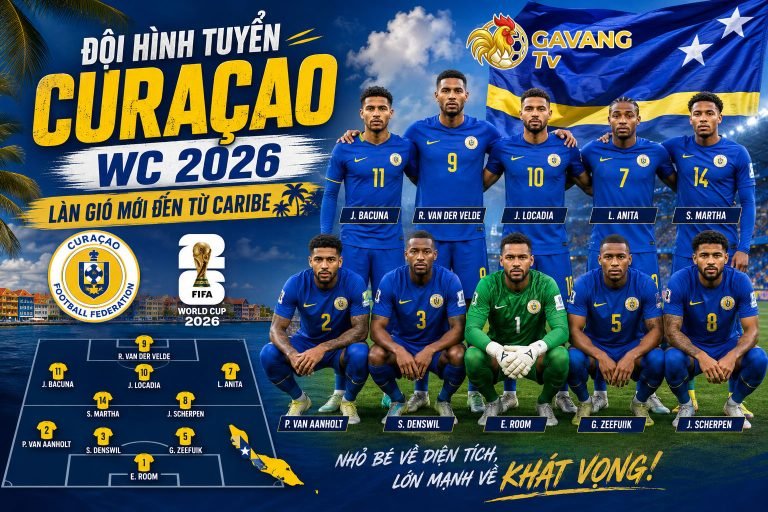 Đội hình tuyển Curaçao WC 2026: Làn gió mới đến từ Caribe