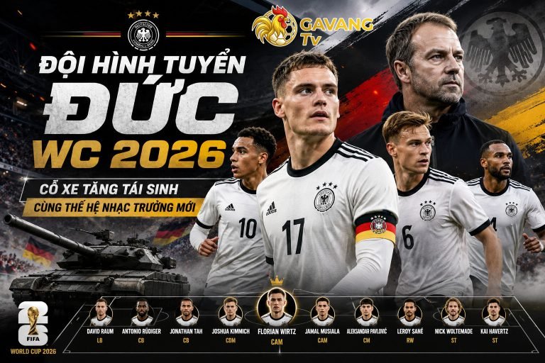 Đội hình tuyển Đức WC 2026 lúc này không còn phụ thuộc vào một cá nhân duy nhất mà đang được xây dựng quanh tập thể giàu sáng tạo và tốc độ