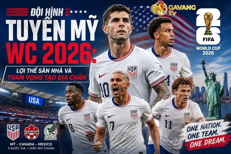 Đội hình tuyển Mỹ WC 2026: Lợi thế sân nhà và tham vọng tạo địa chấn