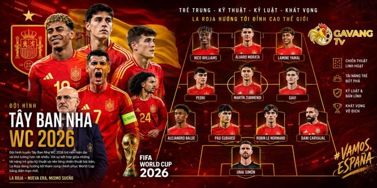 Đội hình tuyển Tây Ban Nha WC 2026 đang được xây dựng theo hướng linh hoạt và giàu đột biến hơn.