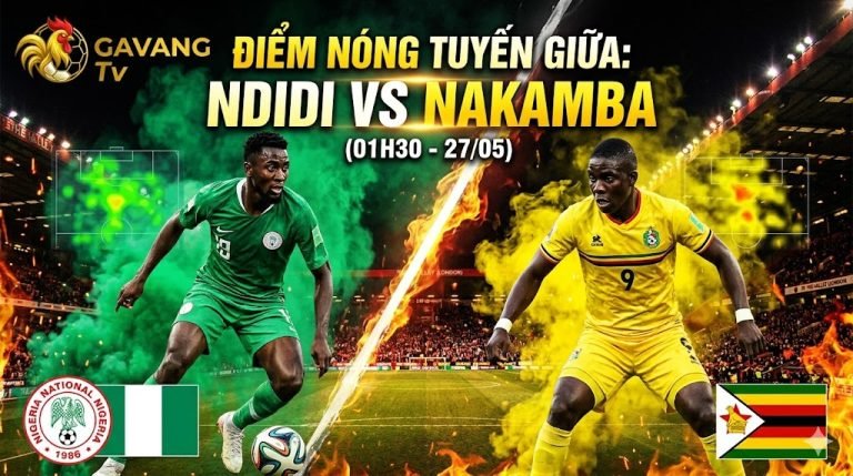 Điểm nóng tuyến giữa trong trận giao hữu giữa Nigeria và Zimbabwe với cuộc đối đầu nảy lửa giữa Wilfred Ndidi và Marvelous Nakamba.