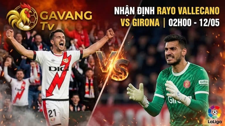 Nhận định bóng đá trận Rayo Vallecano vs Girona vòng 35 La Liga, Sergio Camello đối đầu hàng thủ Girona.
