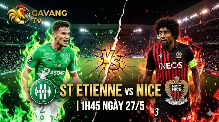 Nhận định trận đấu St Etienne vs Nice tại lượt đi play-off Ligue 1 lúc 1h45 ngày 27/5. Hình ảnh đối đầu rực lửa tại chảo lửa Geoffroy-Guichard.