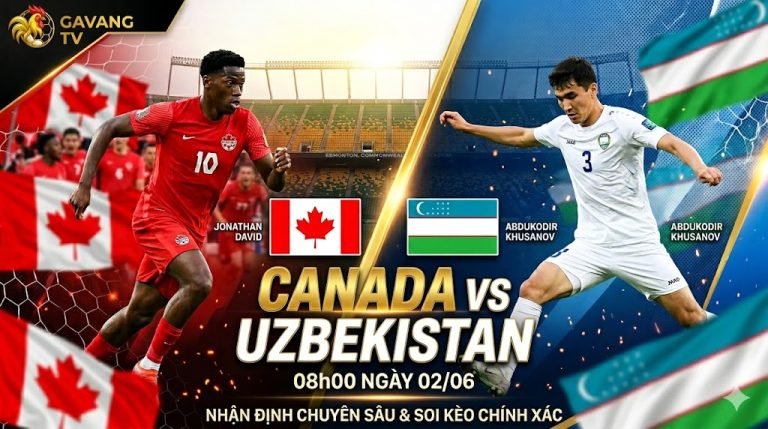 Nhận định bóng đá Canada vs Uzbekistan lúc 08h00 ngày 2/6: Trận chiến giữa Jonathan David và Abdukodir Khusanov trên Gavang TV.