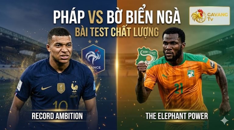Hình ảnh đại diện nhận định trận đấu giữa đội tuyển Pháp và Bờ Biển Ngà, cuộc đối đầu tâm điểm giữa Kylian Mbappe và tuyển thủ Bờ Biển Ngà.